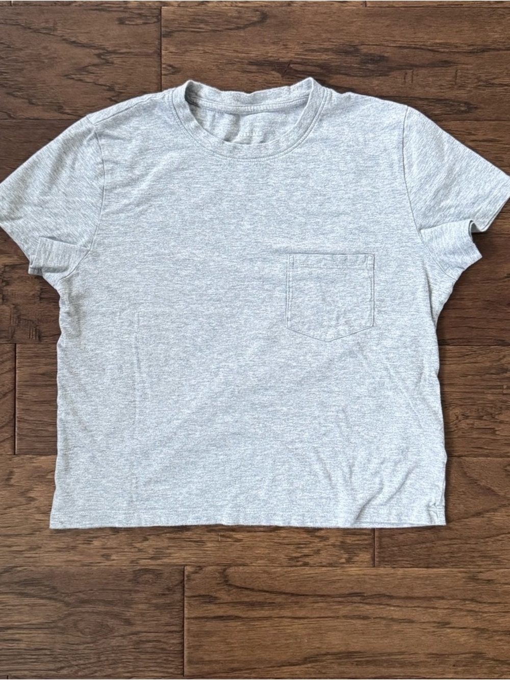 Women's Crewneck Pocket Tee - Light Heather Gray